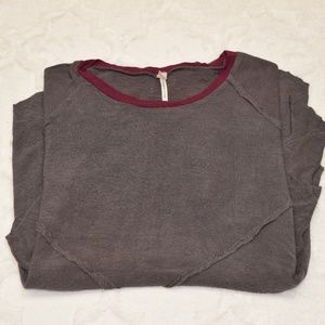 NWOT Free People 3/4 Sleeve Tee